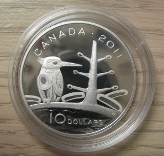 2011 Proof $10 Boreal Forest Canada.  9999 Silver Coin Only photo