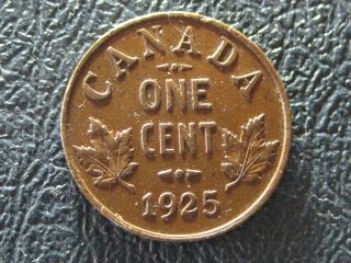 Canada Higher Grade 1925 Extremely Fine Small Cent photo