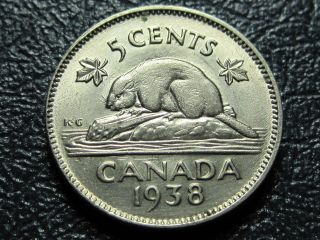 Canada 1938 Nickel Extremely Fine photo