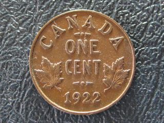 Canada 1922 About Very Fine Small Cent photo
