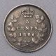 Canada 1886 Five Cents Silver Coin Scarce Variety N1 - 088 Coins: Canada photo 3