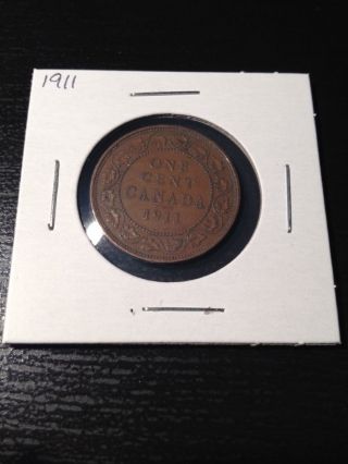 1911 Large Canadian Cent photo