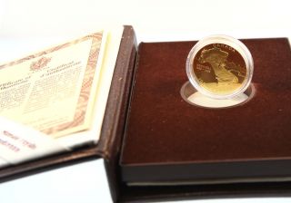 1992 Canada 100 Dollar Gold Coin - 350th Year Anniversary Of Montreal photo