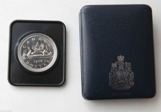1975 Canadian Specimen Silver Dollar Canoe Canada Commemorative Coin photo