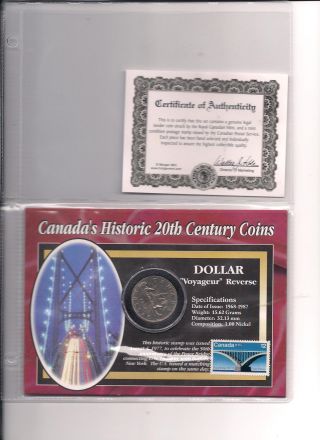 $1  Voyageur  Reverse 1972 & 1977 Stamp - Canada photo