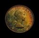 1962 Canada Silver Dime Rainbow Toned Coin Gorgeous Patina Coins: Canada photo 3
