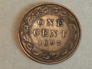 1897 Canadian Large Cent 9523 photo