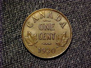 1920 Canadian Small Cent Uncirculated photo