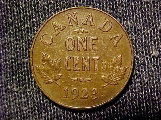 1923 Canadian Small Cent 