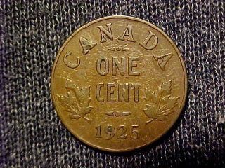 1925 Canadian Small Cent 