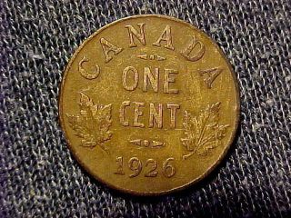 1926 Canadian Small Cent 