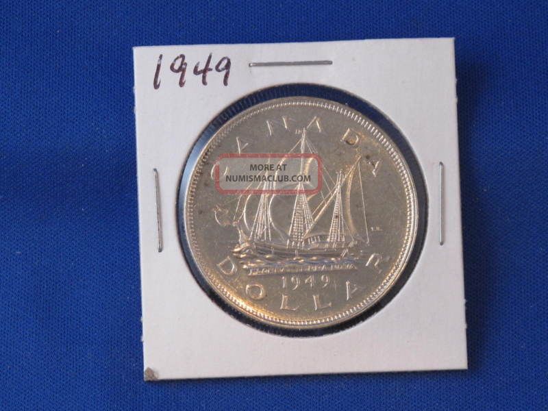 1949 Canada Silver Dollar George Vi Canadian B2815 Coins: Canada photo