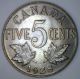 1928 Canadian Imperial Crowned Two Leaf Nickel 5 Cent Piece Ms Coins: Canada photo 1