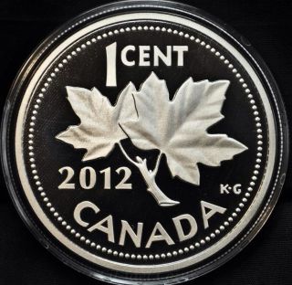 2012 Canada 5 Oz Farewell To The Penny.  9999 Fine Silver Coin photo