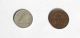 1920 Canadian Small Cent Semi - Key Date & 1942 Canadian 10 Cent 80% Silver Coins: Canada photo 1