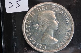 1958 Canada.  1$ Dollar.  Bc.  Iccs Graded Pl - 64.  (xrp157) photo