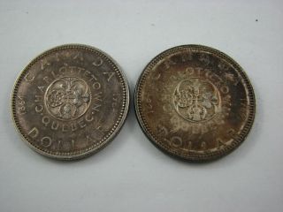Canada 2x Dollar 1964 Silver Circulated Coin photo