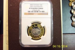 2006 Canada 10th Anniversary $2 Gold Pf70 Ultra Cameo Registry Coin Pop=1 photo