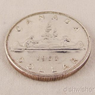 Canadian Canada 1953 80% Silver Dollar Coin photo
