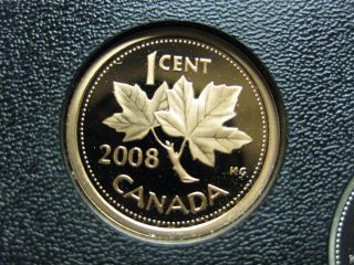 2008 Canadian Proof Penny One Cent - 1 Cent Rare Non - Magnetic photo