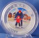 Canada 2014 $10 Learning To Skate 1/2 Oz.  Pure Silver Color Proof Only 10,  000 Coins: Canada photo 1