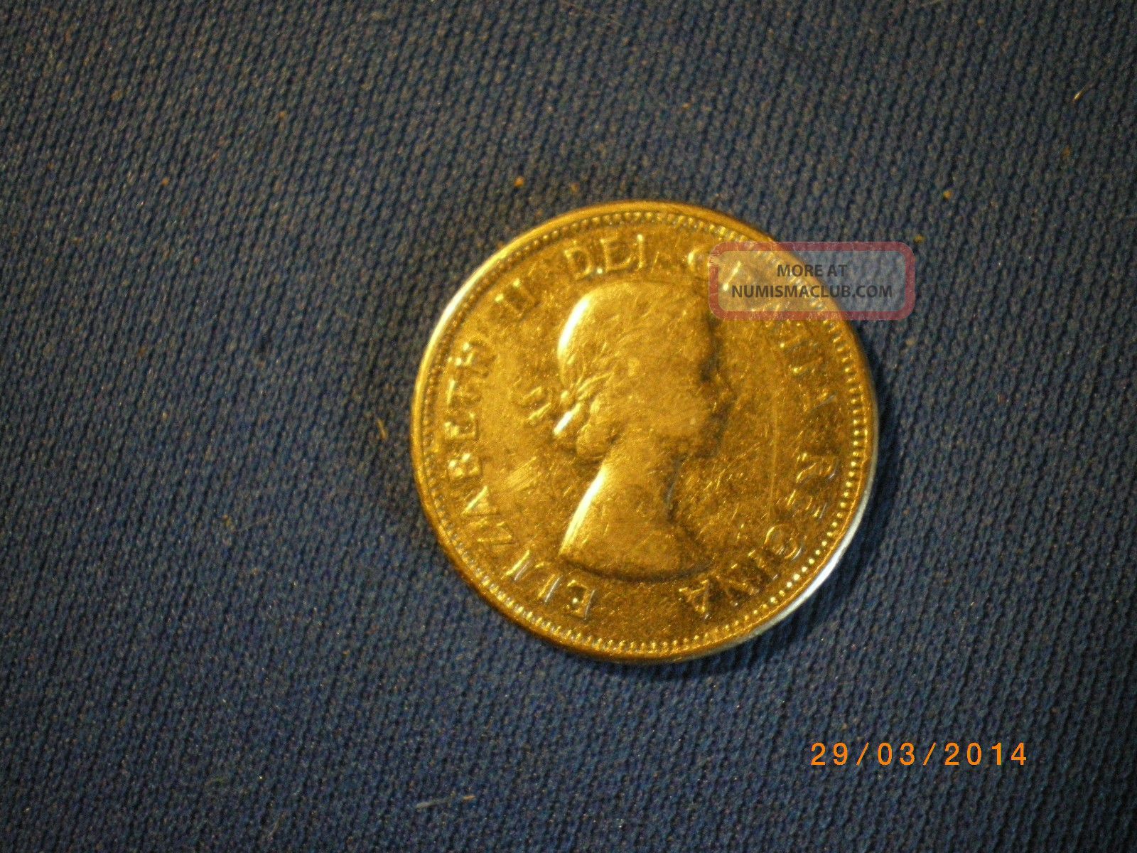 1964 Canada 5 Cent Coin Nickel Coin Fine +nice Collectable Coins: Canada photo