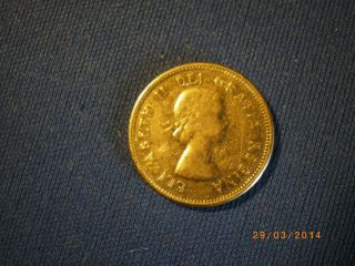 1964 Canada 5 Cent Coin Nickel Coin Fine +nice Collectable photo