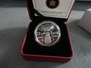 2012 Limited Edition Fine Silver Dollar Celebrating The 100th Grey Cup photo