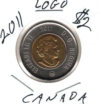 2011 Logo Canada First Type Elizabeth Ii With Polar Bear Uncirculated $2 Twoonie photo