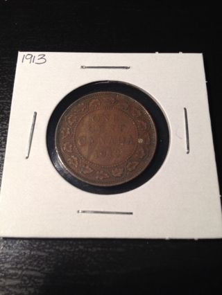 1913 Large Canadian Cent photo
