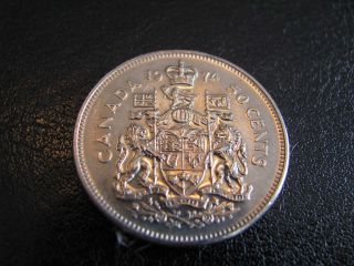 1974 - Canadian 50 Cents Nickel Coin Unc. photo