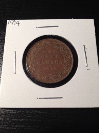 1914 Large Canadian Cent photo