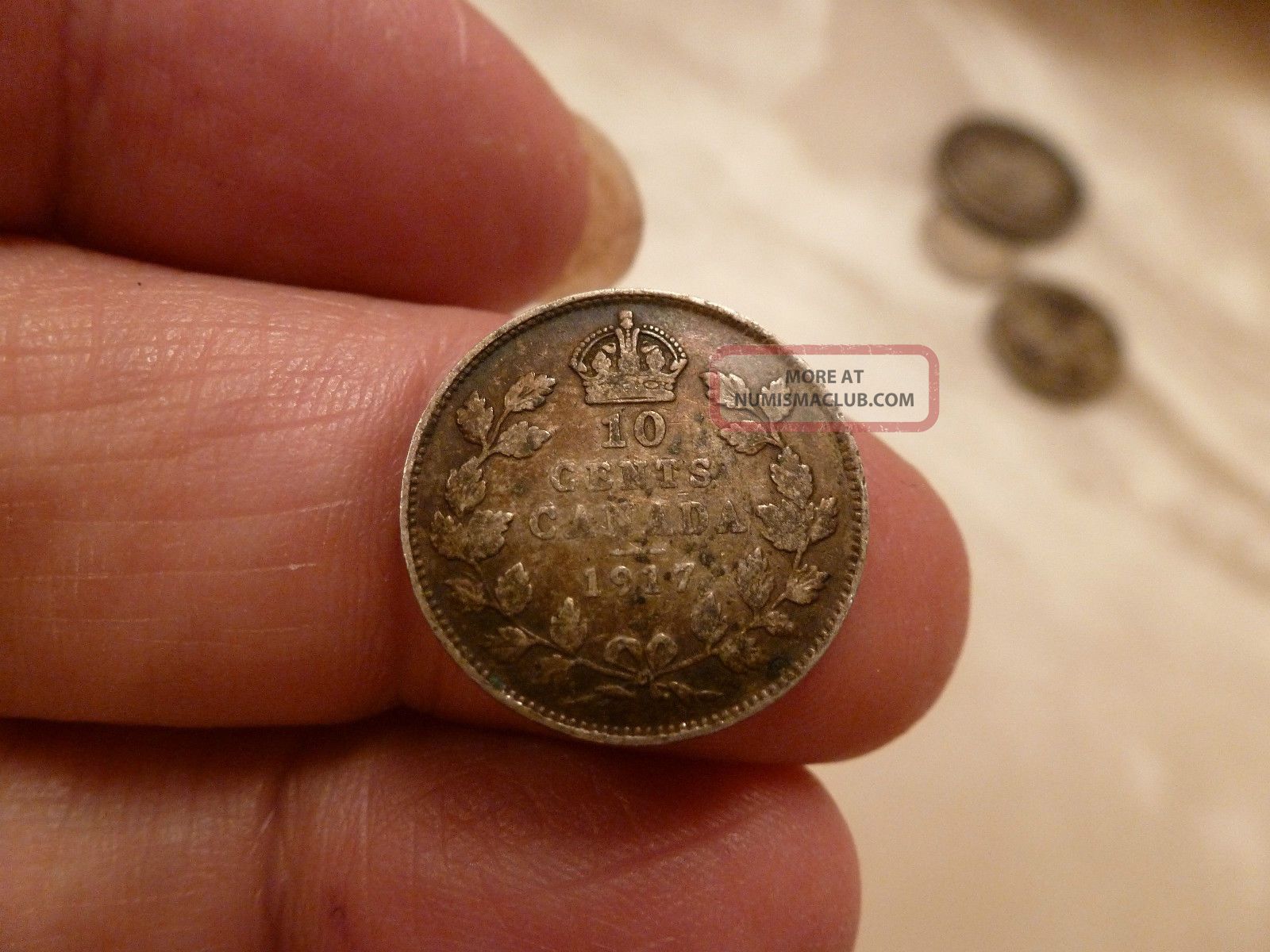 1917 Canadian Silver Dime - Coins: Canada photo