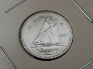 2004p - 10 Cent Canadian Coin - Bu Proof photo