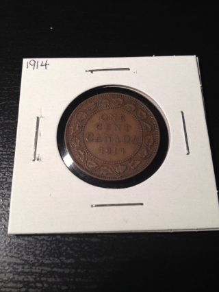 1914 Large Canadian Cent photo