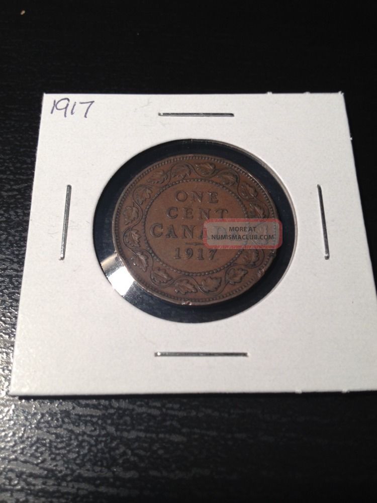 1917 Large Canadian Cent