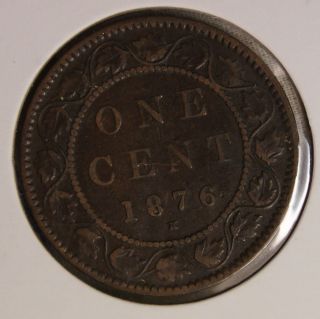 Canada - 1876h One Cent - Fine photo