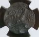 Roman Republic: Anonymous,  Ae Quadrans,  Hercules / Ship Prowl,  Ngc Ch Xf Coins: Ancient photo 3