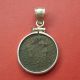 . 925 Silver Custom Bezel & 337 - 340 Ad Constantine Ii Ae3 Small Follis Roman Coin Coins: Ancient photo 2