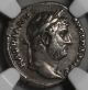 Hadrian Ngc Ch Vf Travel Series Gaul Commem Denarius 130 Ad Rare Ngc Star Coins: Ancient photo 1