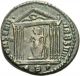 Ancient Roman Bronze Coin Of Maxentius Temple Globe Sceptre 307 Ad Very Rare Coins: Ancient photo 1