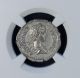 Ad 198 - 217 Roman Empire Caracalla Ar Denarius Silver Ngc Ch Xf Coins: Ancient photo 1
