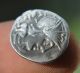 Roman Silver Republican Denarius Of Cn.  Lucretius Trio 136 Bc Coins: Ancient photo 2