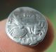 Roman Silver Republican Denarius Of Cn.  Lucretius Trio 136 Bc Coins: Ancient photo 3