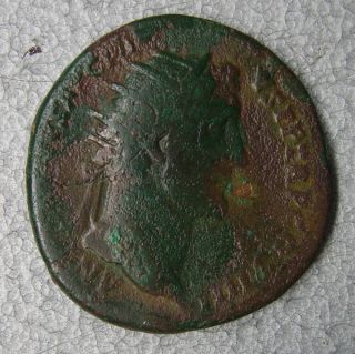 A Brass Dupondius Of Antoninus Pius (138 - 161 Ad),  Felicitas Reverse photo