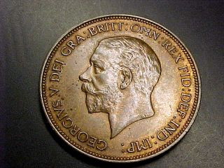 1936 Great Britain 1 Penny Bu Unc +++ Buy It Now Or Make Offer photo