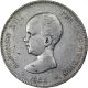 1888 Spain 5 Pesetas Silver Coin Europe photo 1