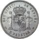 1888 Spain 5 Pesetas Silver Coin Europe photo 2