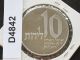 1977 Israel 10 Lirot Copper Nickel Proof Coin Hanukkah D4842 Middle East photo 1