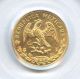 1957 Pcgs Ms 62 Mexico Km - M123a Gold 10 Peso.  2411 Agw Coins: World photo 2